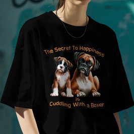 Boksershond Het geheim van geluk T-shirt