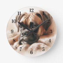 Boksershond in een serene pose