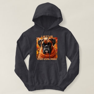 Boksershond laat het aan mij over om de herfst Sch Hoodie
