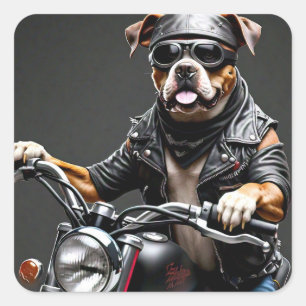 Boksershond op Sticker