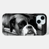 Boksershond op Windowsill iPhm Case-Mate iPhone Case (Achterkant (horizontaal))