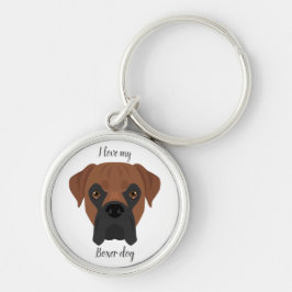 Boksershond sleutelhanger. Elke vachtkleur, elk ty Sleutelhanger