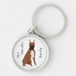 Boksershond sleutelhanger. Elke vachtkleur, elk ty Sleutelhanger