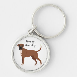 Boksershond sleutelhanger. Elke vachtkleur, elk ty Sleutelhanger
