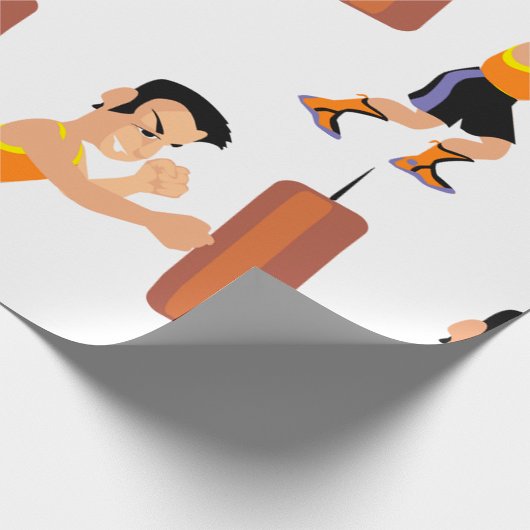 Boksertraining met bokszak cadeaupapier