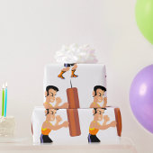 Boksertraining met bokszak cadeaupapier