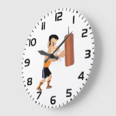 Boksertraining met bokszak grote klok (Hoek)