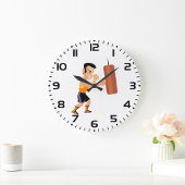 Boksertraining met bokszak grote klok