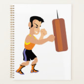 Boksertraining met bokszak planner (Voorkant)