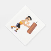 Boksertraining met bokszak servet (Hoek)