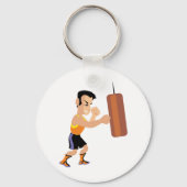 Boksertraining met bokszak sleutelhanger (Voorkant)