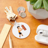 Boksertraining met bokszak sleutelhanger