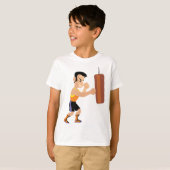 Boksertraining met bokszak t-shirt (Voorkant volledig)