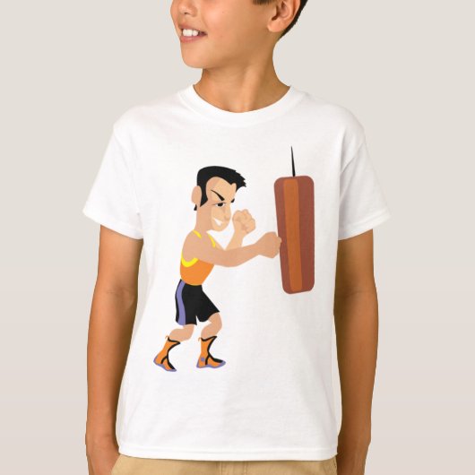 Boksertraining met bokszak t-shirt (Voorkant)