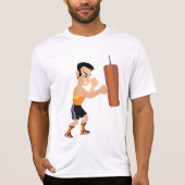 Boksertraining met bokszak t-shirt (Voorkant)