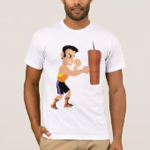 Boksertraining met bokszak t-shirt (Voorkant)