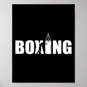 Boksfan Gymbokser Kickboksen Kickbokser Enthousias Poster