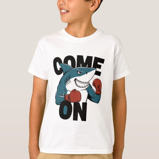 bokshaai t-shirt (Voorkant)