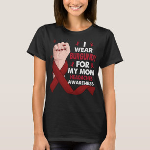 Bokshandje Ik Draag Bourgondië voor mijn moeder HO T-shirt