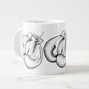 BOKSHANDSCHENEN SPORTIEVE ONTWERP GROTE KOFFIEKOP