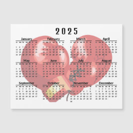 Bokshandschoenen 2025 Kalender Magnetische Kaart