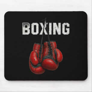 Bokshandschoenen Boxer Martial Art Sport Kickboxer Muismat