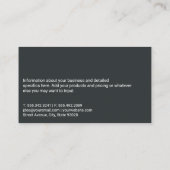 Bokshandschoenen | geschiktheid visitekaartje (Achterkant)