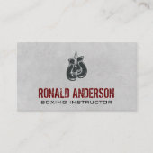 Bokshandschoenen | geschiktheid visitekaartje (Voorkant)