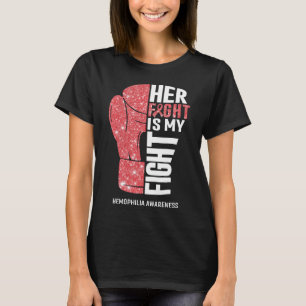 Bokshandschoenen Hemofilie Krijger T-shirt