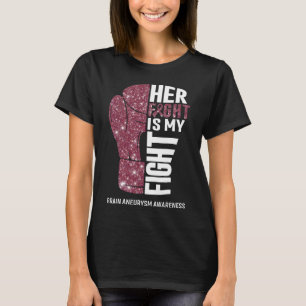 Bokshandschoenen Hersenaneurysma Krijger T-shirt