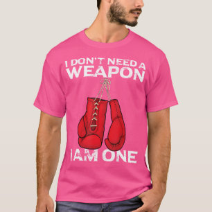Bokshandschoenen Ik heb geen wapen vechtbokser nod T-shirt
