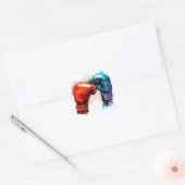 Bokshandschoenen Kunst Vierkante Sticker (Envelop)