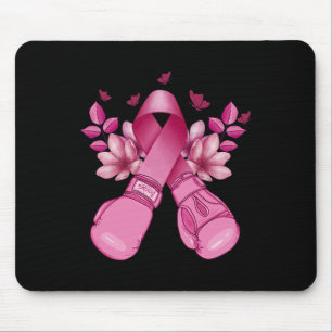 Bokshandschoenen met roze lint Borstkanker Supo Muismat