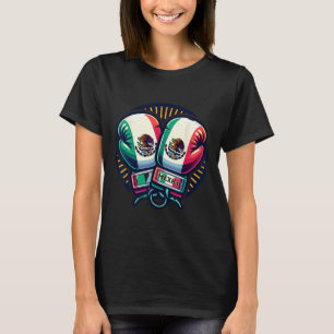 Bokshandschoenen Mexico Boksen  Mexicaanse Vlag T-shirt