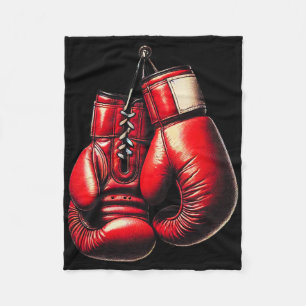 Bokshandschoenen Rood Boksen Sport Boxer Kickbokse Fleece Deken