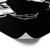 Bokshandschoenen Silhouet Poster (Hoek)