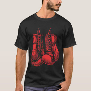 Bokshandschoenen Sport Boxer Kickboxer Workout Fig T-shirt