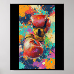 Bokshandschoenen Sport Boxer Prompt Fitness Gym 1 Poster