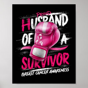 Bokshandschoenen Trotse echtgenoot van een overlev Poster