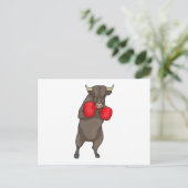 Bokshandschoenen van Bull Boxer Briefkaart (Staand voorkant)