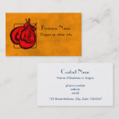 Bokshandschoenen Visitekaartje (Voorkant / Achterkant)