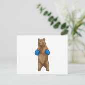 Bokshandschoenen voor beren briefkaart (Staand voorkant)