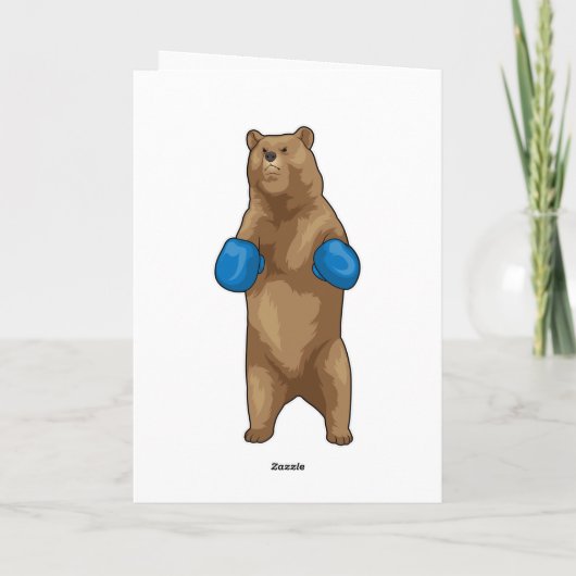 Bokshandschoenen voor beren kaart (Achterkant)