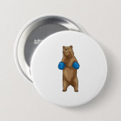 Bokshandschoenen voor beren ronde button 7,6 cm (Voorkant /achterkant)