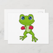 Bokshandschoenen voor kikkerboksen briefkaart (Voorkant / Achterkant)