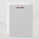 Bokshandschoenen vrijgezellenfeest uitnodigingen (Achterkant)