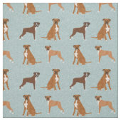 bokshond lichtblauw stof (Swatch)