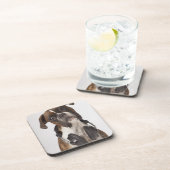 bokshond met hoofdtelefoon onderzetter (Rechterzijde)