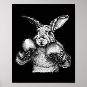 Bokskabouter Bokshandschoenen Kickboksen Grappige  Poster