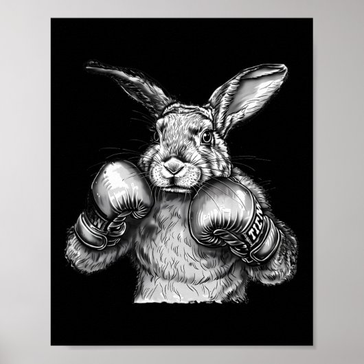 Bokskabouter Bokshandschoenen Kickboksen Grappige Poster (Voorkant)